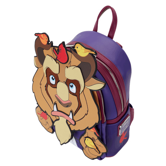 Loungefly Exclusive Disney Beauty & The Beast With Birds Mini Backpack LE 1000